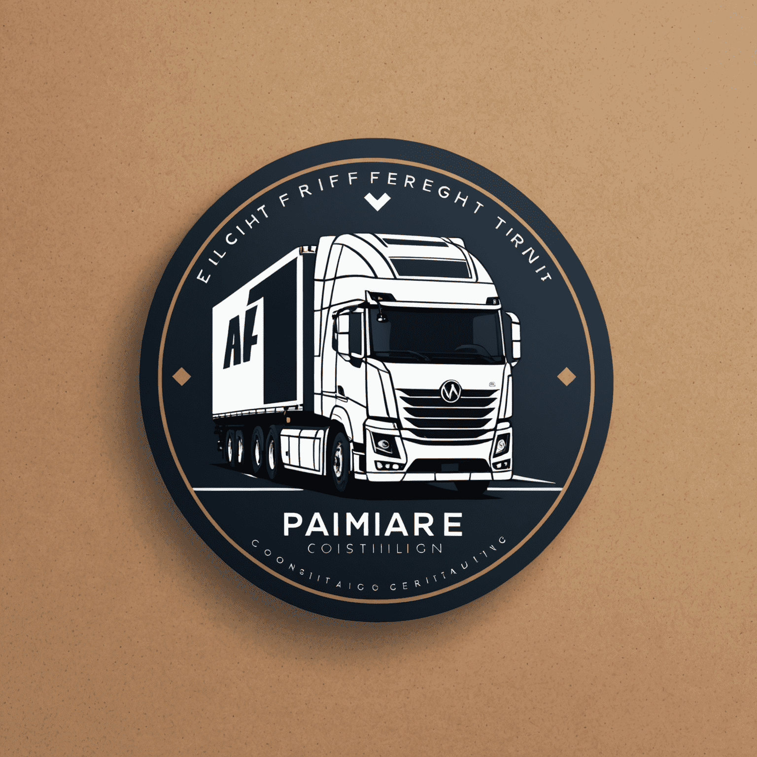 Digital Freight Optimization Consulting & Techno logo - A modern, sleek design incorporating elements of logistics and technology