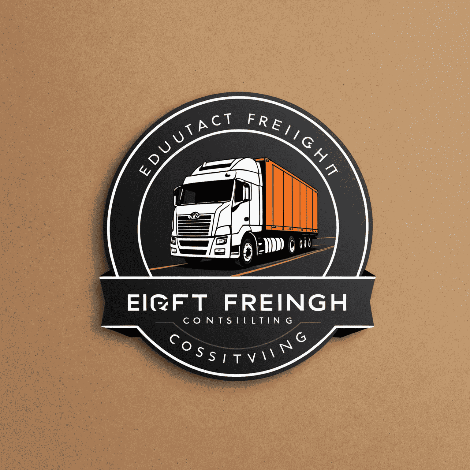 Digital Freight Optimization Consulting & Techno logo - A modern, sleek design incorporating elements of logistics and technology