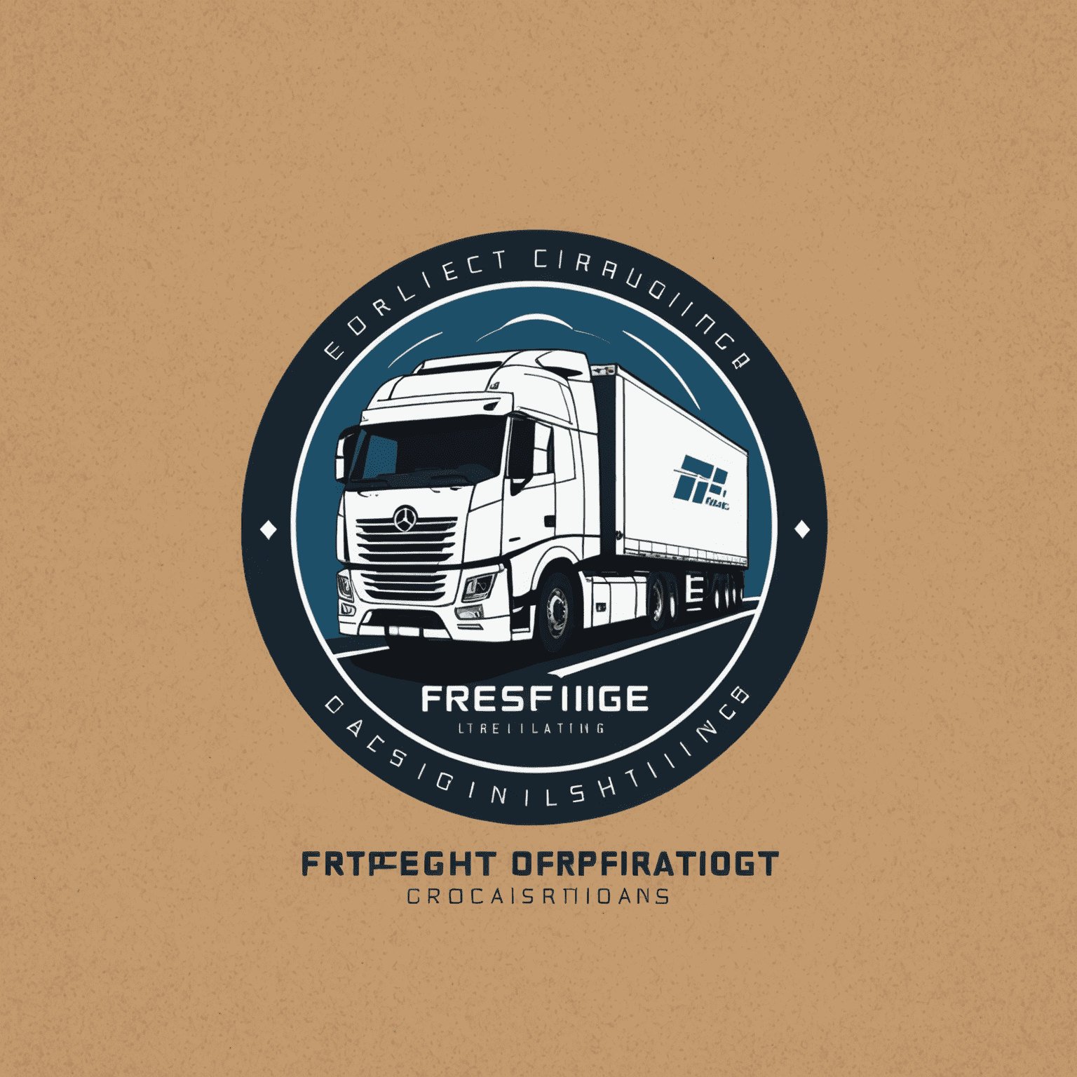 Digital Freight Optimization Consulting & Techno logo - A modern, sleek design incorporating elements of logistics and technology